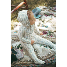 Load image into Gallery viewer, Ladida Layette Blue Wisteria Romper + Bonnet
