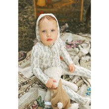 Load image into Gallery viewer, Ladida Layette Blue Wisteria Romper + Bonnet
