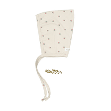 Load image into Gallery viewer, The Printed Pixie Bonnet - Mini Stitch Red
