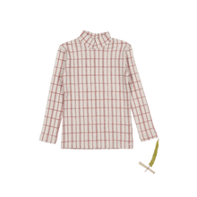 Load image into Gallery viewer, The Printed Turtleneck - Mauve Check
