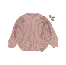 Load image into Gallery viewer, The Chunky Knit Sweater - Mauve
