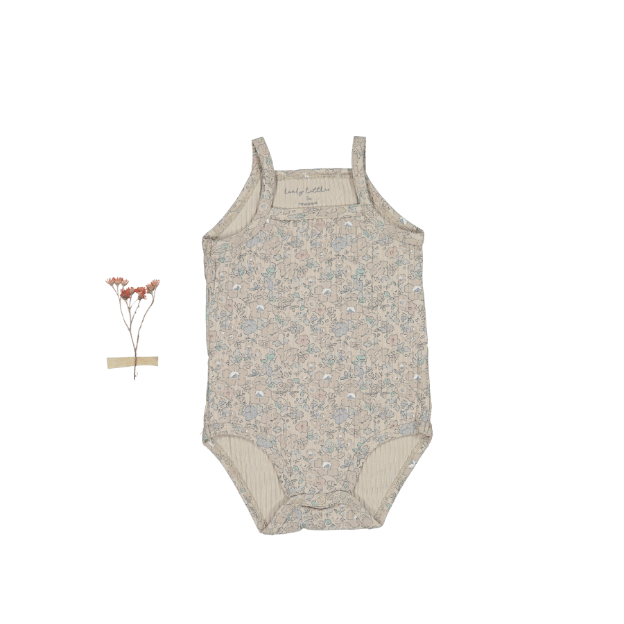 The Printed Tank Onesie - Elise Ribbed