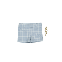Load image into Gallery viewer, The Printed Swim Short - Blue Grid
