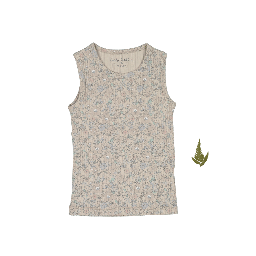 The Printed Tank - Elise Ribbed