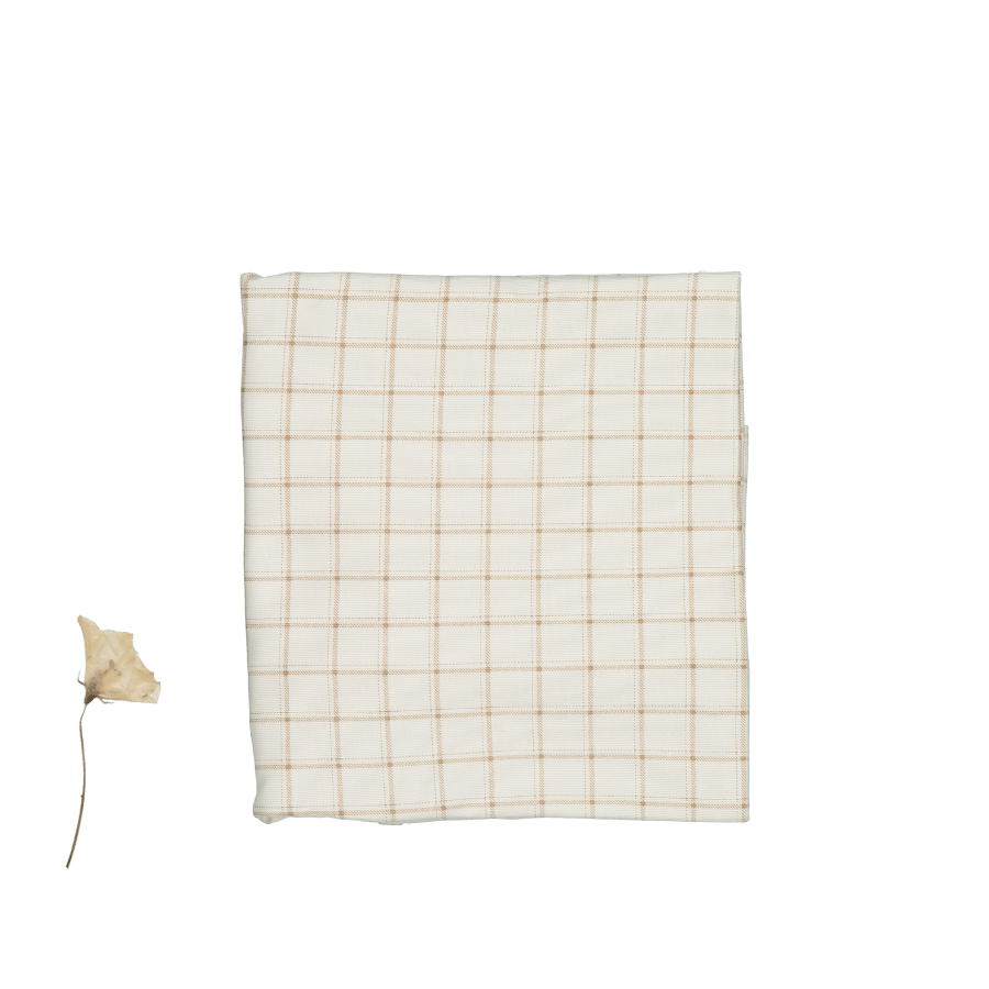 The Printed Blanket - Tan Grid