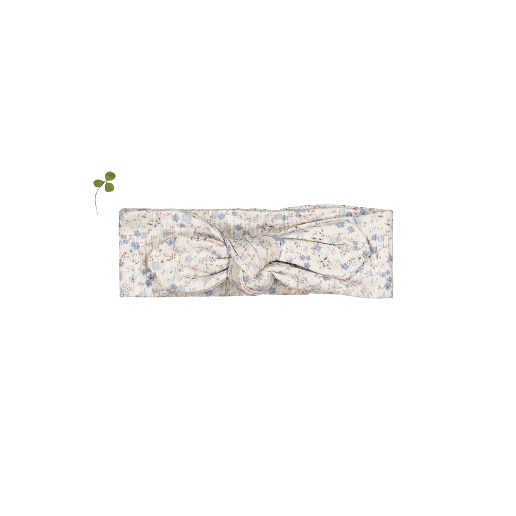 The Printed Headband  - Dusty Blue Floral