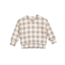 Load image into Gallery viewer, The Printed Sweatshirt - Taupe Gingham
