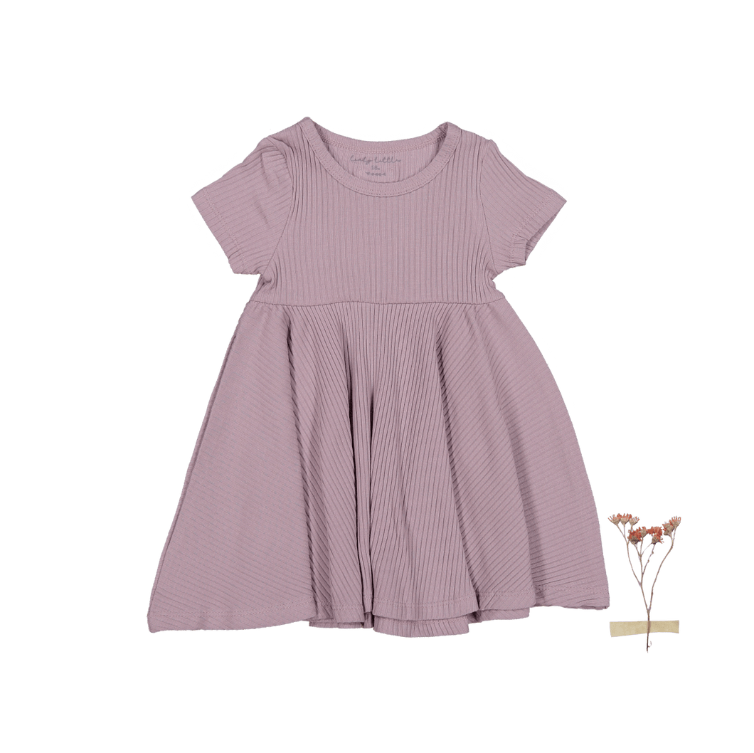 The Short Sleeve Dress - Violet