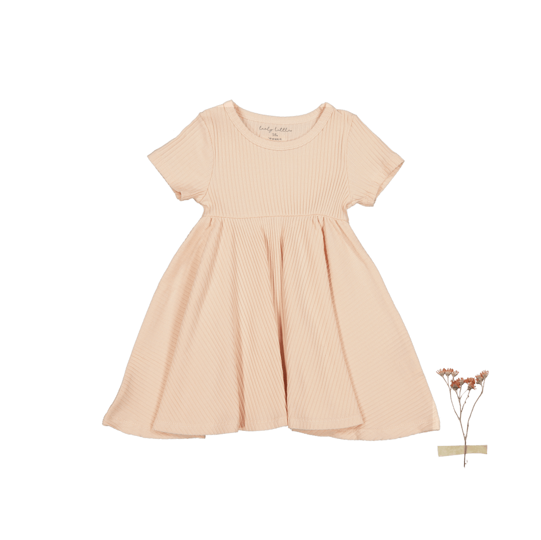 The Short Sleeve Dress - Powder