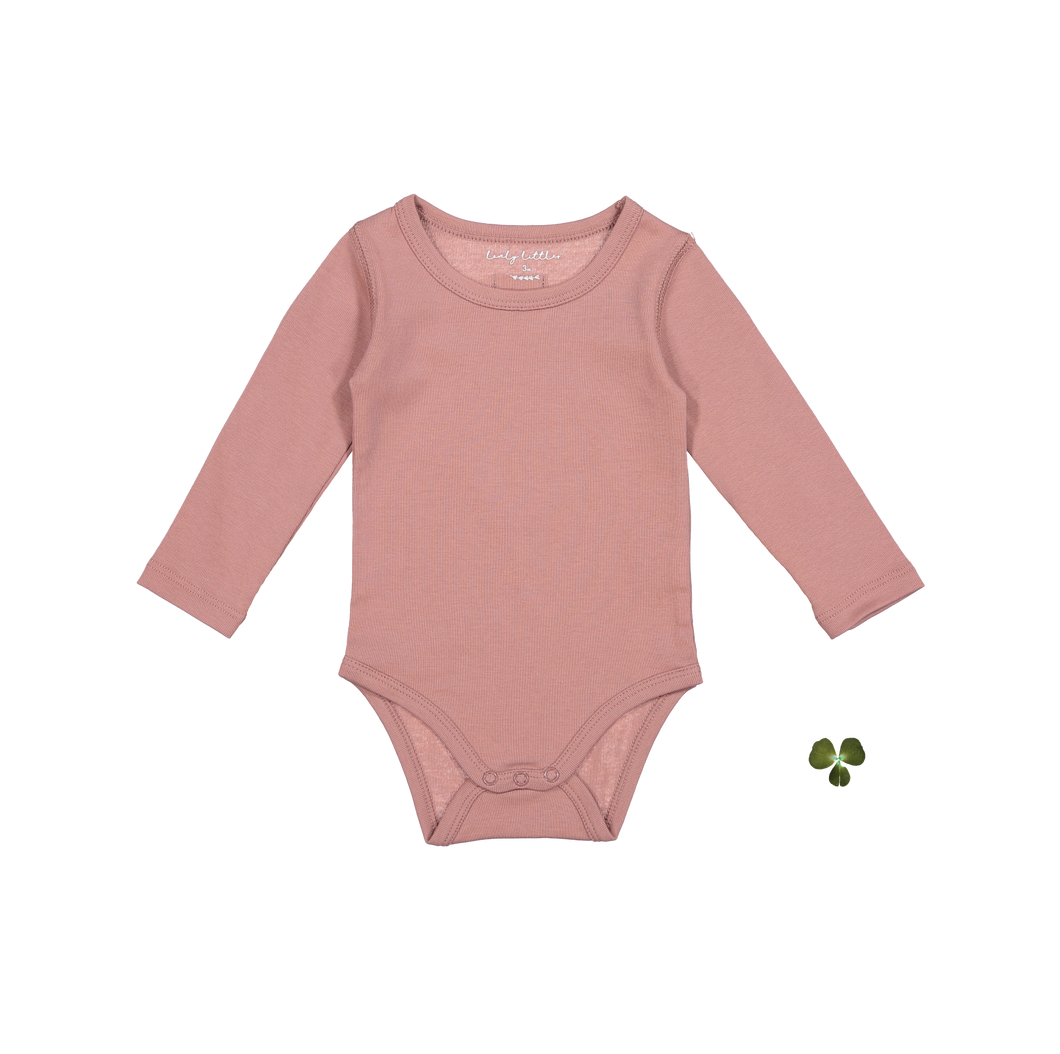 The Long Sleeve Onesie - Rosewood