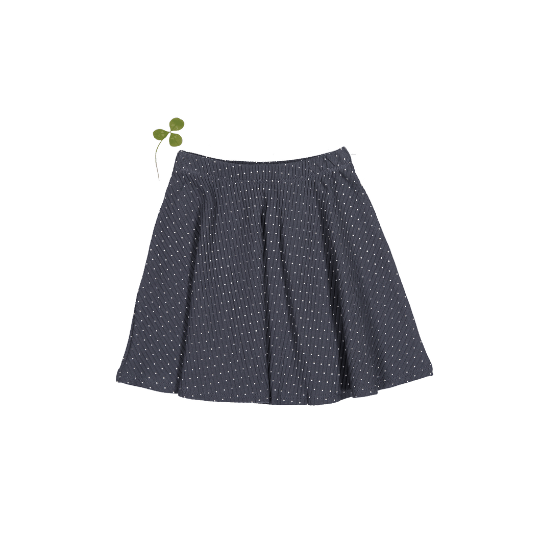 The Printed Skirt - Steel Dot