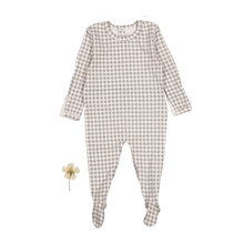 Load image into Gallery viewer, The Printed Romper - Taupe Gingham
